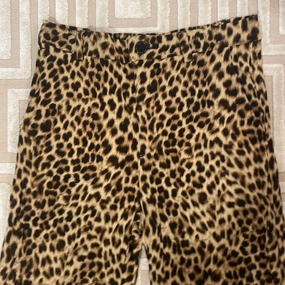 Leopard print zippered pants - Picture 2 of 6